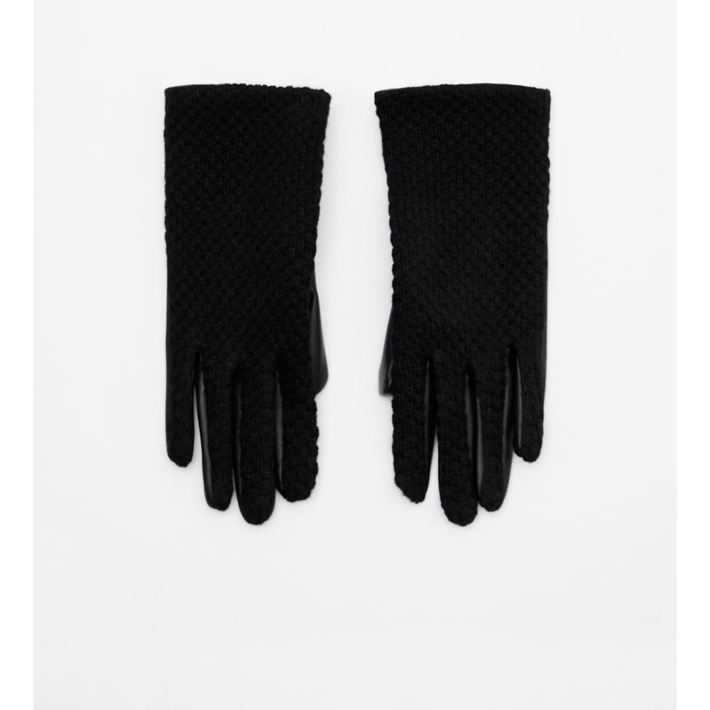 Zara contrasting structured gloves